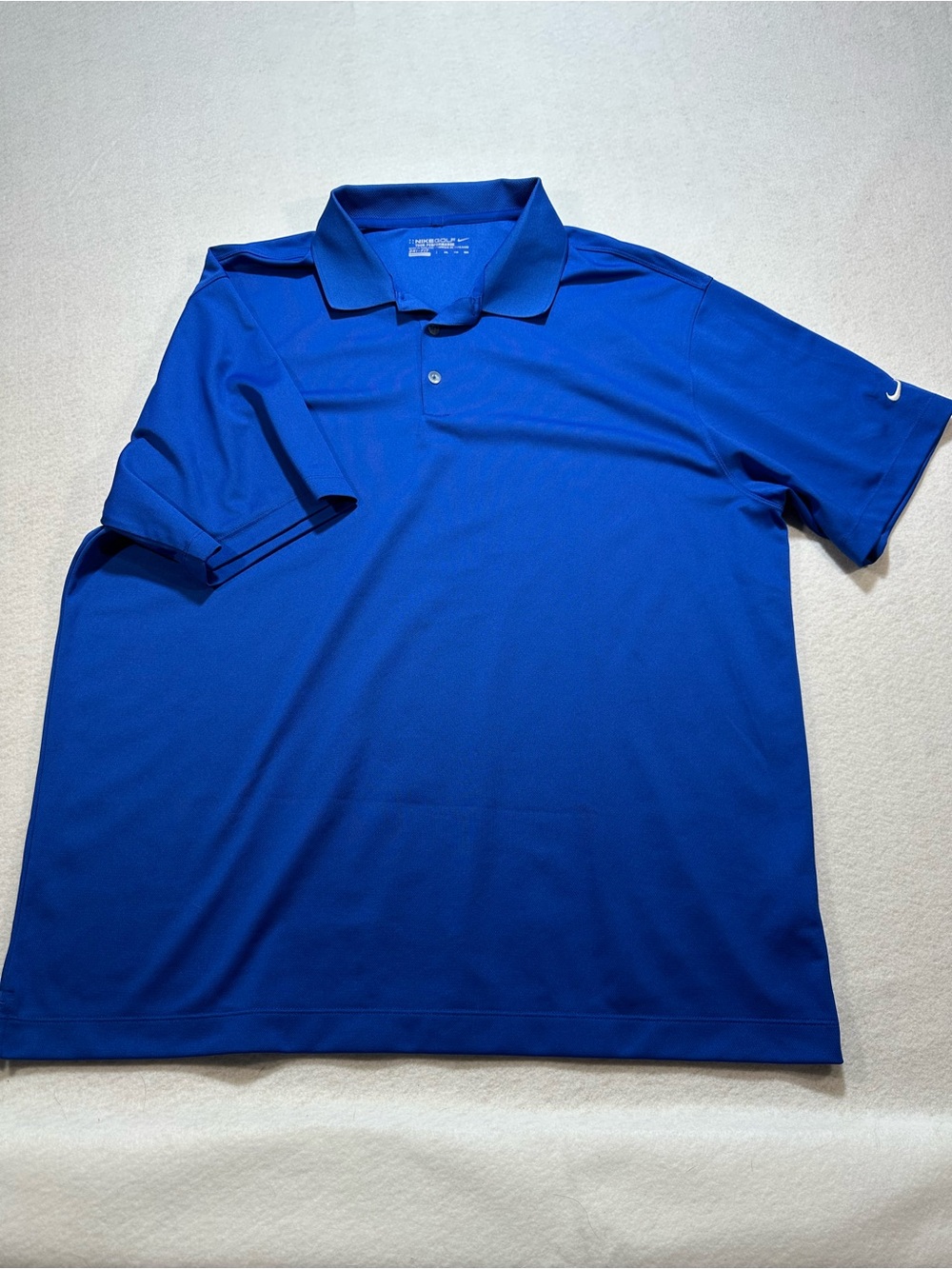 Nike Men’s Blue Performance Polo with Swoosh. XXL TTG